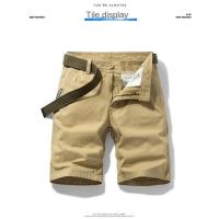 Pantalones Cortos Trabo para Hombres Cinturón de Algodón Medio, Ajuste Suelto, Estilo Casual, Novedad de Verano 2024 - details 6