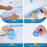 Bolsas de Vacío Eléctricas con Bombilla de Aire 25 Bolsas de Vacío Reutilizables para Ropa de Cama, Fundas, Almohadas, Viajes, mudanzas - details 3