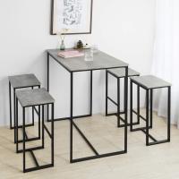 OGT15-WN Conjunto Mesa Alta de Bar y 4 Taburetes Muebles Bar Comedor ES (OGT15-WN) - details 10