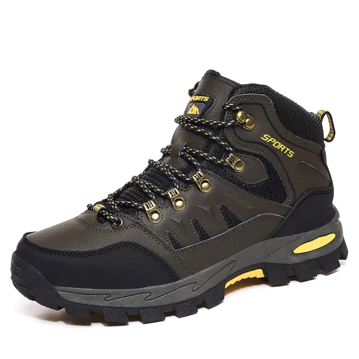 Zapatos de senderismo impermeables para hombre, calzado de senderismo ligero para caminar al aire libre, senderismo y rastreo - 1