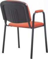 Confidente Ken Pro Tapizada En Tela I Silla De Conferencia con Base De Metal Negro I Silla De Oficina Sin Ruedas I Color:, Color:Negro - details 20