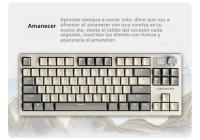 LT84 Teclado Mecánico Tri-modo Inalámbrico Bluetooth Con Cable Eje Verde Gaming Competición Oficina Teclado - details 4
