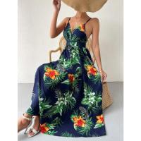 Vestido de novia floral francés para mujer, verano 2024, elegante estilo bohemio vintage con cintura ceñida, hasta la rodilla. - details 10