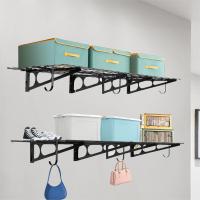 estantes de garaje de 2 x 6 pies con ganchos, estante de pared de metal de 24 x 72 pulgadas, estantes de almacenamiento de garaje, para tienda, cobertizo, almacenamiento de garaje - details 3