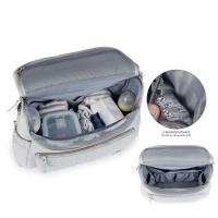 Mochila para mamá bordada acolchada impermeable para pañales, bolso de hombro grande para mujer con cambiador - details 4