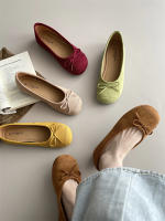Cabeza redonda boca poco profunda solo zapatos nuevo retro suela suave Doudou zapatos casual fondo plano un pedal ladyshoes - details 5