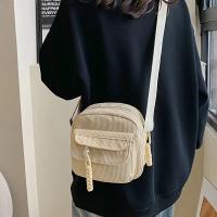 Bolso Cruzado de Pana Corduroy Vintage Bolso de Hombro Casual con Correa Ajustable - details 4