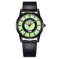 Relojes baratos de marca XINEW genuinos de lujo de primera calidad para niños, reloj de cuarzo con fecha y correa de Cuero Simple a la moda negra, reloj Erkek Barato Saat Relogio Masculino - details 4