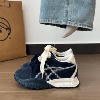 Aumento de altura 7 cm estilo ballet suela gruesa aumento de altura interior zapatos Forrest Gump zapatos pequeños 2025 principios de primavera nuevos zapatos deportivos casuales - details 14