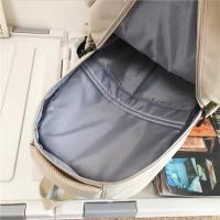 Mochila de campus juvenil para hombres y mujeres,mochila simple de gran capacidad de color sólido, escolar para estudiantes - details 23