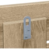 Cabecero de madera reciclada estilo paleta horizontal, cama de paletas, herrajes incluidos (160x46 paleta 5, madera Cambrian) - details 5