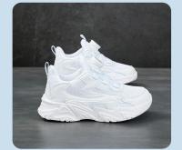 Zapatillas De Correr Para Niños 2023 Zapatos Deportivos Blancos Para Niños Y Niñas Casual Transpirables De Cuero Con Cordones Y Hebilla Adecuadas Para Otoño - details 12