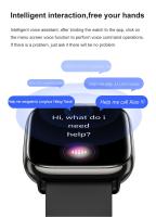 Reloj inteligente AMOLED 2024 para mujer y niña, pantalla completamente táctil, notificaciones de WhatsApp, Bluetooth, llamada, regalos exquisitos, 390x450 - details 11