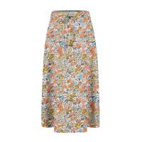 Falda elástica plisada estampada de cintura alta a rodilla para mujer, moda, fiesta, verano, 2024 - details 14