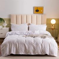 Juego de Ropa de Cama con Flores Geométricas de Alta Calidad Sólido para Casa Duvet Cover Set Tamaño Queen King Súper Suave para Uno y Dos Cojines - details 0