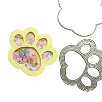 Plantilla de troqueles de corte de Metal con huella de perro y gato, álbum de recortes DIY, sellos de álbum de fotos, tarjetas, decoración, grabado en relieve, artesanía, molde de cuchillo - details 2