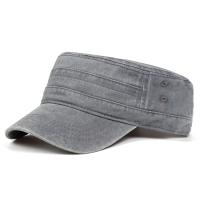 Gorras y sombrero lavados clásicos Vintage con parte superior plana para hombre, gorra ajustable ajustada más gruesa, sombreros militares cálidos de invierno para hombres - details 5