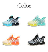 Nuevos zapatos deportivos ligeros para niños, zapatillas de deporte con hebilla giratoria para niños, zapatillas informales transpirables para correr, zapatillas de tenis para niños al aire libre - details 5