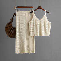 BGTEEVER, conjunto de falda informal de punto de 2 piezas para mujer, camisola sin mangas y paquete de faldas a la cadera para primavera y verano, trajes femeninos - details 10