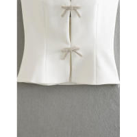 BUNO-Top de verano para mujer, joyería con lazo, decoración, cuello colgante, Top sin mangas, bonito Top con tirantes para mujer 2025 - details 6