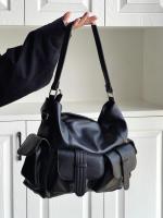 Bolso cruzado retro americano Bolso de moto grande para mujeres Diseño de hombro único - details 2