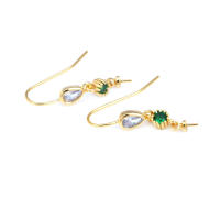 Latón color oro de 18 quilates, compatible con cuentas de medio agujero con ganchos de medio pasador para pendientes, joyería de alta calidad, accesorios para manualidades. - details 17