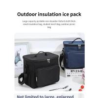 Bolsa aislante gruesa Oxford de hombro Manual de gran capacidad, bolsa de almuerzo para acampar, bolsa de pícnic al aire libre - details 0