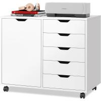 Cómoda con puerta, gabinete de almacenamiento móvil, soporte para impresora para oficina en casa - details 0