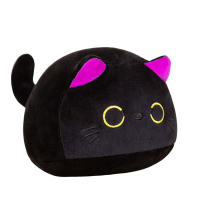 Peluche de gato negro, juguete de Animal de peluche suave, Huggable, adecuado para dormitorio, sala de estar, familia - details 2