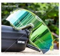 Kapvoe-gafas de sol fotocromáticas para deportes al aire libre para hombre, lentes de ciclismo de montaña, para correr, Color Rojo - details 7
