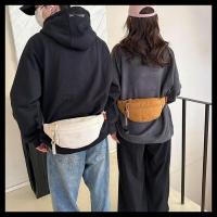 Bolso pequeño de pana para mujer, informal, grande, estilo Hip Hop, para deportes, Color sólido - details 1