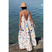 Europa, América, primavera y verano, nuevo vestido holgado de talla grande con estampado de liguero para mujer - details 10