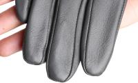 Guantes de piel de oveja para mujer, manoplas cortas de terciopelo fino para pantalla táctil, de cuero, de buena calidad, para invierno, 2226 - details 159