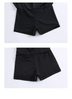 Traje de baño para mujer, traje de baño deportivo de una pieza para aguas termales, corte ajustado simple y conservador, traje de baño de vacaciones estilo vestido - details 16