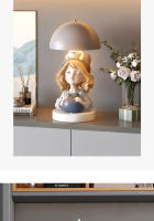 Adornos de lámparas de mesa para niñas, decoración de lámparas nocturnas en el dormitorio de la Sala de estar - details 5