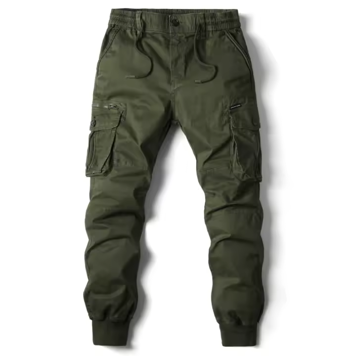 Pantalones de Carga para Hombres Ropa Deportiva Casual de Algodón con Diseño Táctico para Streetwear y Trabajo - 1