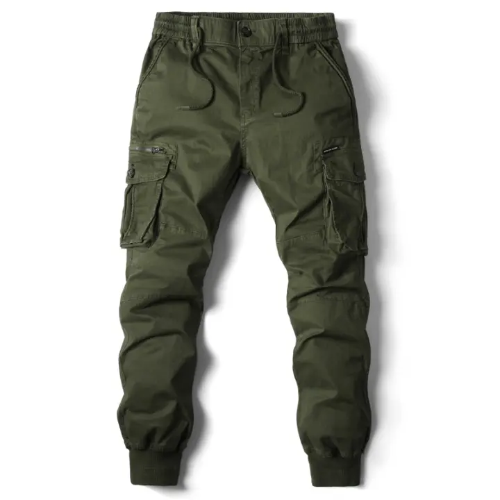 Pantalones de Carga para Hombres Ropa Deportiva Casual de Algodón con Diseño Táctico para Streetwear y Trabajo - 1