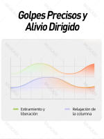 Pistola de Masaje Fascial con Mango Extensible y Codo, Automasaje para Espalda Alta/Baja, Alivio Muscular Profundo y Relajación para Aliviar Dolor de Espalda, Cuello y Hombros - details 5