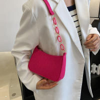 Bolso de mano cuadrado pequeño para mujer, diseño de fieltro para las axilas, moderno, para Debo de la Media Luna - details 13