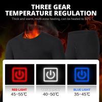 Conjunto de Ropa Interior Calentada en Invierno Chaqueta Eléctrica USB para Hombres y Mujeres - details 6