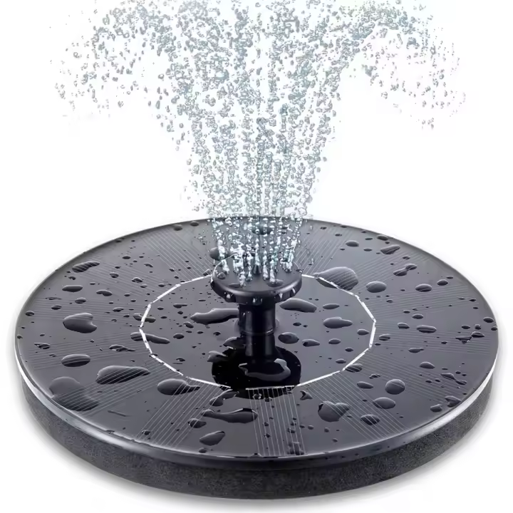Bomba solar para fuente de baño para pájaros, fuente solar mejorada de 3,5 W con 6 boquillas, alimentada por energía solar flotante independiente - 1