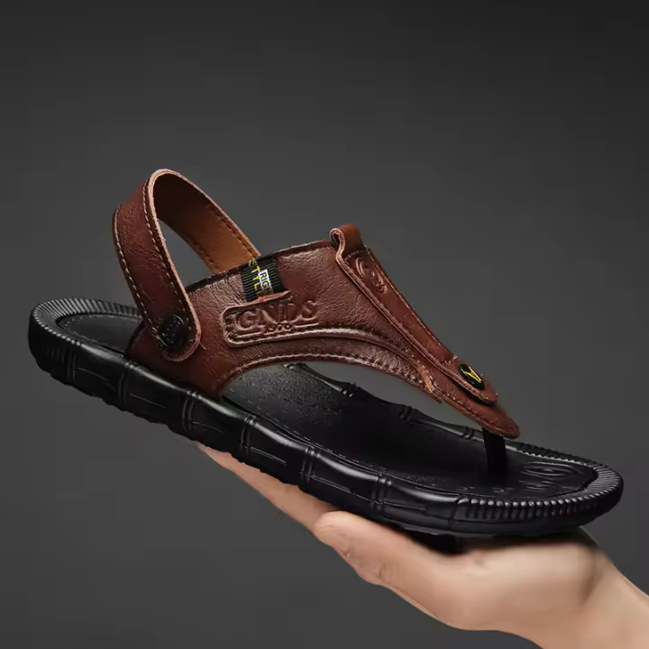 Zapatillas de Verano para Hombres Zapatos de Playa Cómodos Sandalias Romanas al Aire Libre - 1
