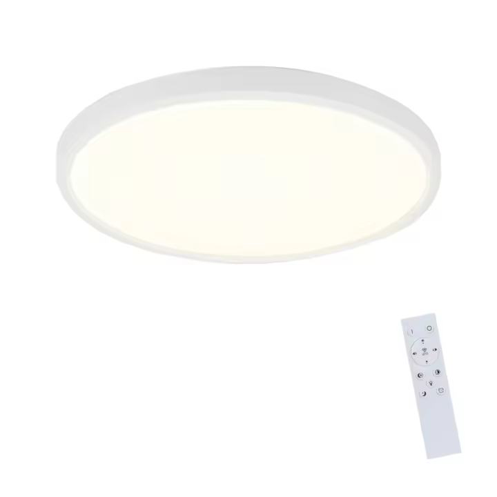 CBJKTX Plafón Plano LED Plafón - Ø30cm Lámpara de Baño Lámpara de Cocina Regulable Redondo Blanco 24W - 1