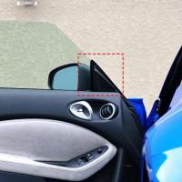Utilizado para Nissan 370Z 2009-2020 pegatinas decorativas de pilar triangular interior delantero, decoración del pilar A del coche, patrón de fibra de carbono - details 4