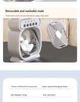 Aire Acondicionado Portátil, Enfriador de Aire, Humidificador, Ventilador Portátil, 3 Velocidades, 3 Modos de Nebulización, Luz de 7 Colores, Temporizador, para Hogar Oficina - details 18