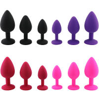 Tapón Anal de silicona para hombre y mujer, tapón sexual Unisex, 3 tamaños diferentes, entrenador Anal, S/M/L, 100% - details 7