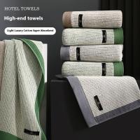 Toalla de algodón, toalla facial de algodón suave absorbente gruesa, toalla facial para baño para parejas en casa para adultos - details 1
