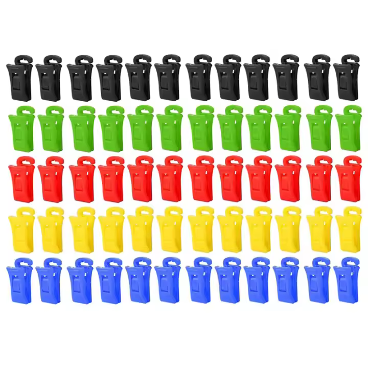 60 pinzas para calcetines para lavadora y secadora, pinzas para calcetines con ganchos, soporte para calcetines para lavadora, directamente en el cajón - 1