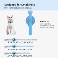 Collar rastreador de ubicación ajustable para mascotas, antipérdida con tira reflectante, cubierta protectora para rastreador de mascotas de cuero PU - details 0