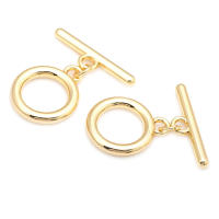 Anillo redondo de latón de Color dorado de 18K, cierre de palanca circular O, cierres de conexión para pulsera, suministros para fabricación de joyas, accesorios Diy - details 2
